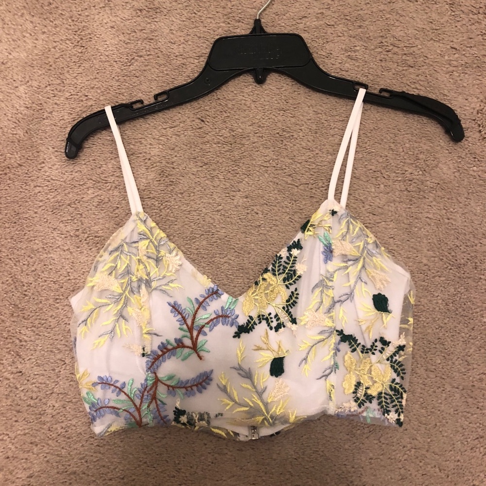 half cut tank top